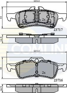 Comline CBP01317 - Тормозные колодки, дисковые, комплект autosila-amz.com