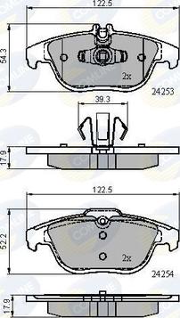 Comline CBP01792 - Тормозные колодки, дисковые, комплект autosila-amz.com