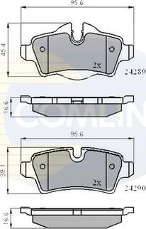 Comline CBP01759 - Тормозные колодки, дисковые, комплект autosila-amz.com