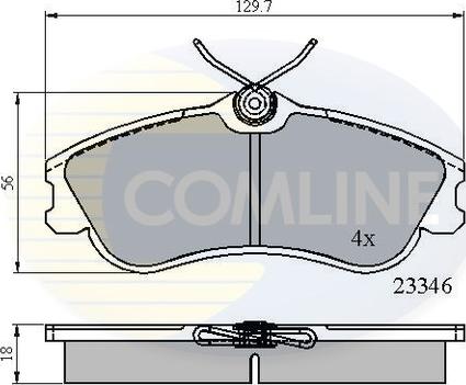 Comline CBP0892 - Тормозные колодки, дисковые, комплект autosila-amz.com