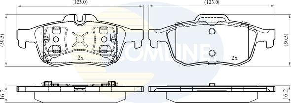 Comline CBP02425 - Тормозные колодки, дисковые, комплект autosila-amz.com