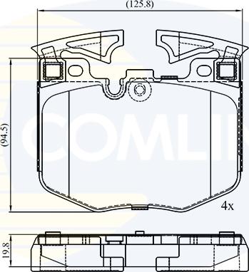 Comline CBP02527 - Тормозные колодки, дисковые, комплект autosila-amz.com