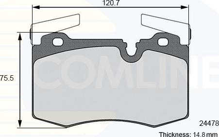 Comline CBP02109 - Тормозные колодки, дисковые, комплект autosila-amz.com