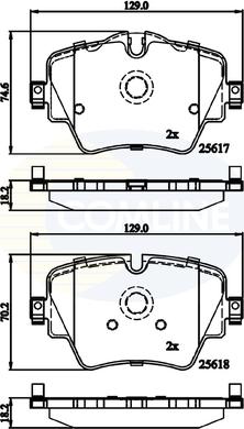 Comline CBP02319 - Тормозные колодки, дисковые, комплект autosila-amz.com