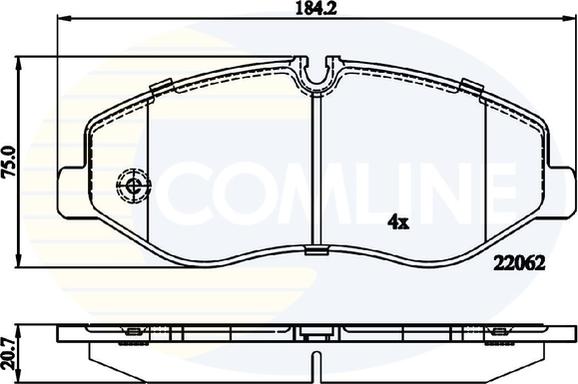 Comline CBP02317 - Тормозные колодки, дисковые, комплект autosila-amz.com