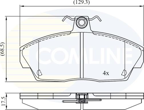 Comline CBP0232 - Тормозные колодки, дисковые, комплект autosila-amz.com