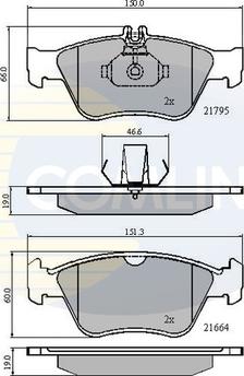 Comline CBP0274 - Тормозные колодки, дисковые, комплект autosila-amz.com