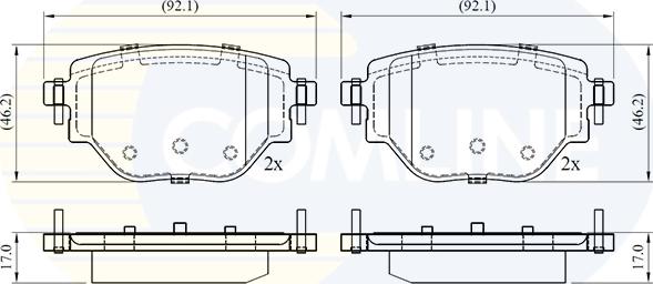 Comline CBP02775 - Тормозные колодки, дисковые, комплект autosila-amz.com