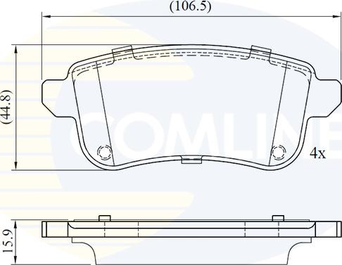 Comline CBP02776 - Тормозные колодки, дисковые, комплект autosila-amz.com