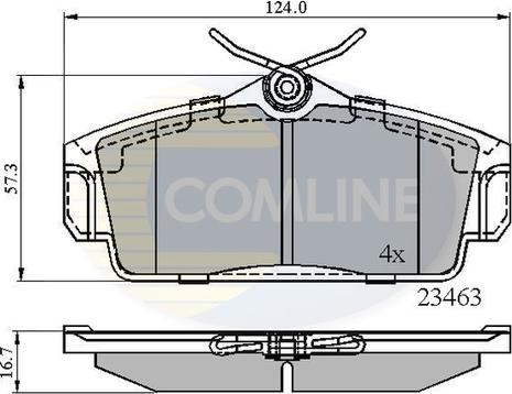 Comline CBP0740 - Тормозные колодки, дисковые, комплект autosila-amz.com