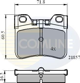 Comline CBP0771 - Тормозные колодки, дисковые, комплект autosila-amz.com