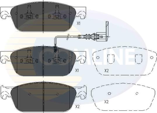 Comline CBP16002 - Тормозные колодки, дисковые, комплект autosila-amz.com