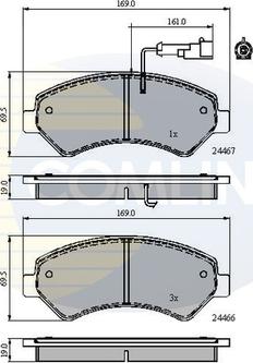 Comline CBP11623 - Тормозные колодки, дисковые, комплект autosila-amz.com