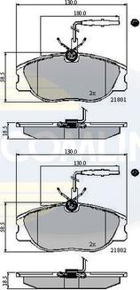 Comline CBP11001 - Тормозные колодки, дисковые, комплект autosila-amz.com