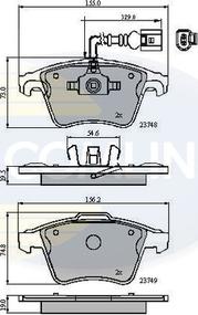 Comline CBP11311 - Тормозные колодки, дисковые, комплект autosila-amz.com