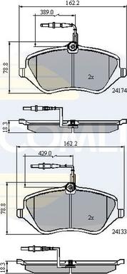 Comline CBP11251 - Тормозные колодки, дисковые, комплект autosila-amz.com