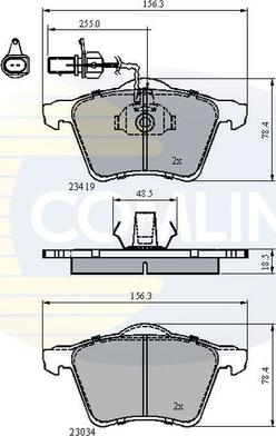 Comline CBP1885 - Тормозные колодки, дисковые, комплект autosila-amz.com