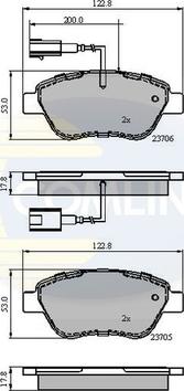 Comline CBP12047 - Тормозные колодки, дисковые, комплект autosila-amz.com