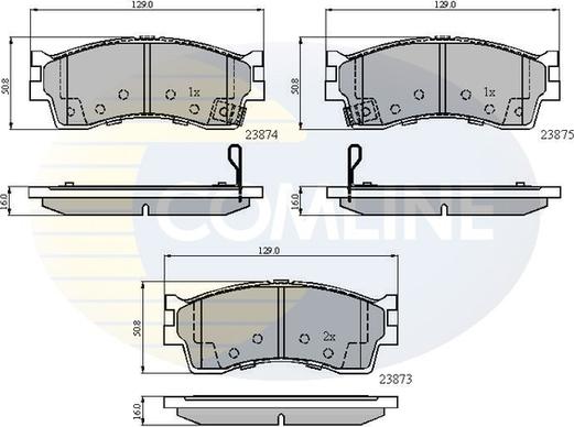 Comline CBP3941 - Тормозные колодки, дисковые, комплект autosila-amz.com