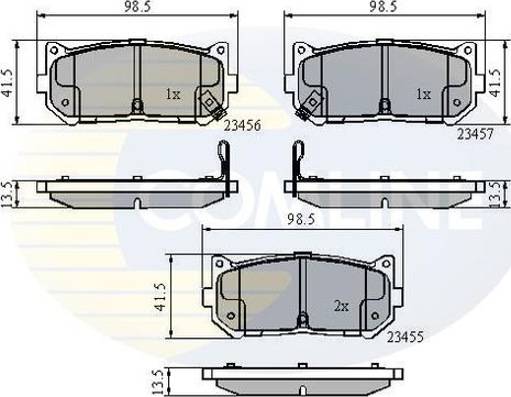 Comline CBP3906 - Тормозные колодки, дисковые, комплект autosila-amz.com