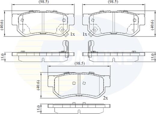 Comline CBP3935 - Тормозные колодки, дисковые, комплект autosila-amz.com