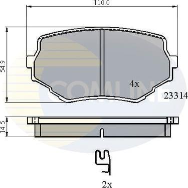 Comline CBP3475 - Тормозные колодки, дисковые, комплект autosila-amz.com