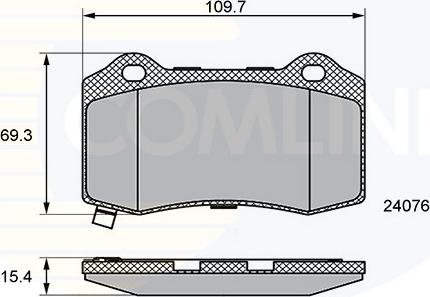 Comline CBP36065 - Тормозные колодки, дисковые, комплект autosila-amz.com