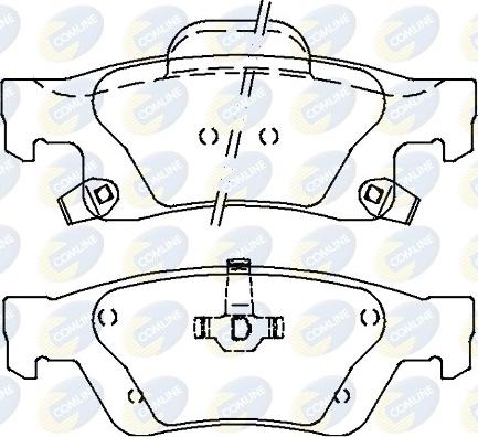 Comline CBP36076 - Тормозные колодки, дисковые, комплект autosila-amz.com