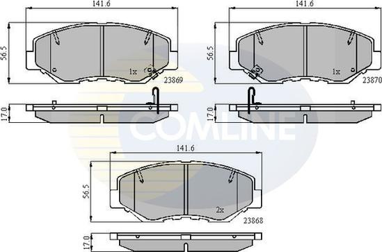 Comline CBP31194 - Тормозные колодки, дисковые, комплект autosila-amz.com