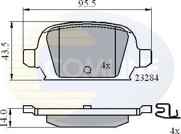 Comline CBP31135 - колодки дисковые торм. задн. Opel autosila-amz.com