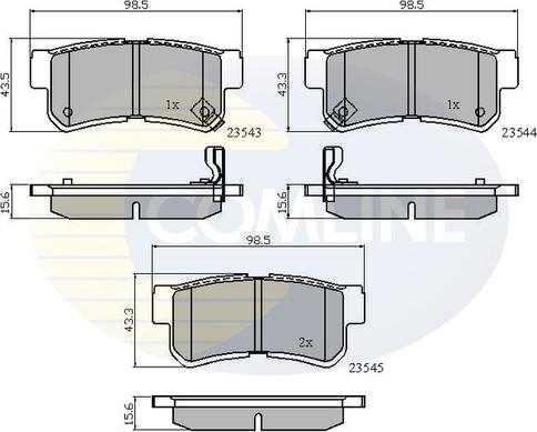 Comline CBP31126 - Тормозные колодки, дисковые, комплект autosila-amz.com