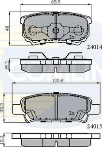 Comline CBP31290 - Тормозные колодки, дисковые, комплект autosila-amz.com