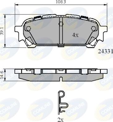 Comline CBP31775 - Тормозные колодки, дисковые, комплект autosila-amz.com