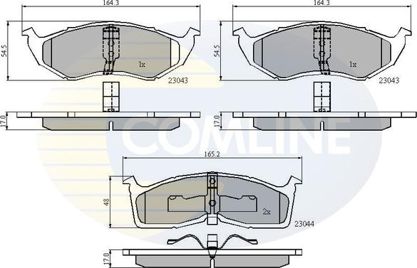 Comline CBP3850 - Тормозные колодки, дисковые, комплект autosila-amz.com