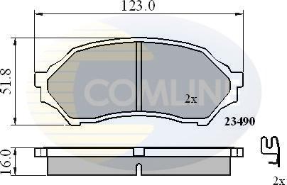 Comline CBP3817 - Тормозные колодки, дисковые, комплект autosila-amz.com