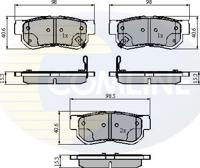 Comline CBP3879 - Тормозные колодки, дисковые, комплект autosila-amz.com