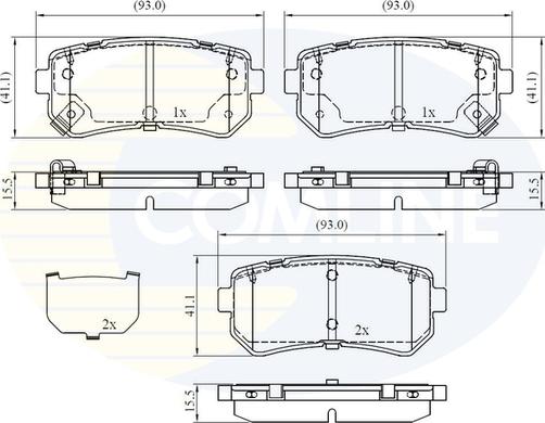 Comline CBP32530 - Тормозные колодки, дисковые, комплект autosila-amz.com