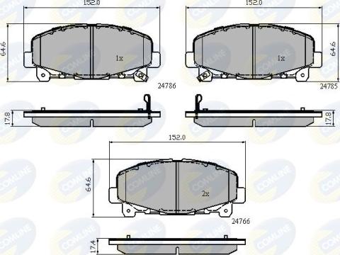 Comline CBP32010 - Тормозные колодки, дисковые, комплект autosila-amz.com