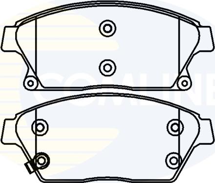 Comline CBP32037 - Тормозные колодки перед Chevrolet Cruze/Opel Astra J 12.09-/Zafira 10.11- autosila-amz.com