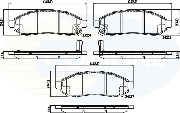 Comline CBP32336 - Тормозные колодки, дисковые, комплект autosila-amz.com