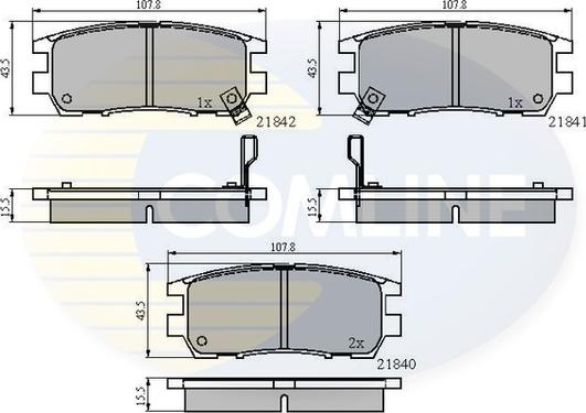 Comline CBP3233 - Тормозные колодки, дисковые, комплект autosila-amz.com