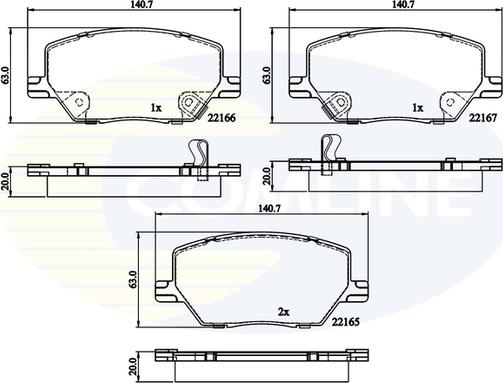 Comline CBP32294 - Тормозные колодки, дисковые, комплект autosila-amz.com