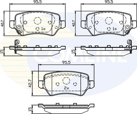 Comline CBP32239 - Тормозные колодки, дисковые, комплект autosila-amz.com