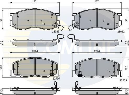 Comline CBP3745 - Тормозные колодки, дисковые, комплект autosila-amz.com