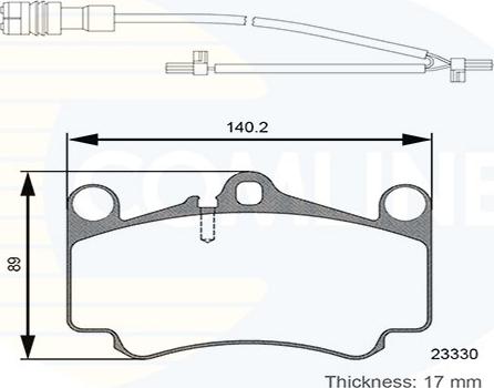 Comline CBP26132 - Тормозные колодки, дисковые, комплект autosila-amz.com