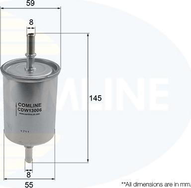 Comline CDW13006 - Топливный фильтр autosila-amz.com