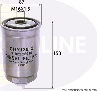 Comline CHY13013 - Топливный фильтр autosila-amz.com