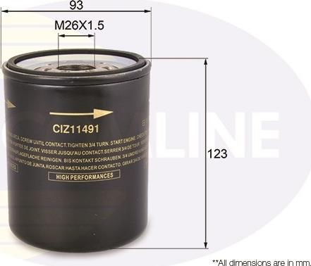Comline CIZ11491 - Масляный фильтр autosila-amz.com