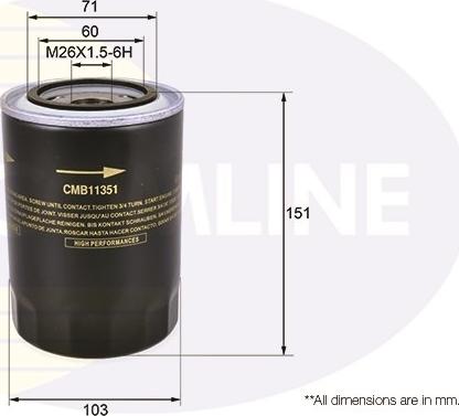 Comline CMB11351 - Масляный фильтр autosila-amz.com