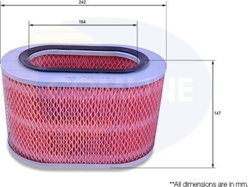 Comline CMB12328 - Воздушный фильтр, двигатель autosila-amz.com